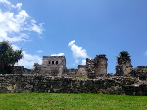 Buildings in Tulum Mexico- Mayan Ruins