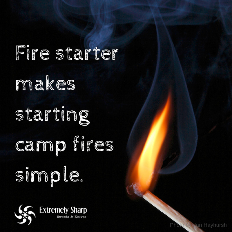 Fire starters light fires quickly and consistently | Get one at Extremely-Sharp