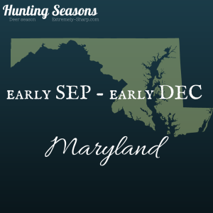 Hunting Info | Hunting Season Dates for Maryland | How many days till you're in the field?