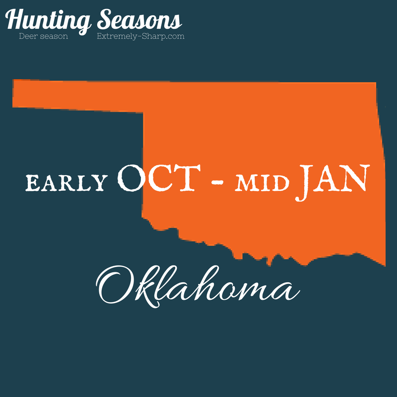 Hunting Info | Hunting Season Dates for Oklahoma | How many days till you're in the field?