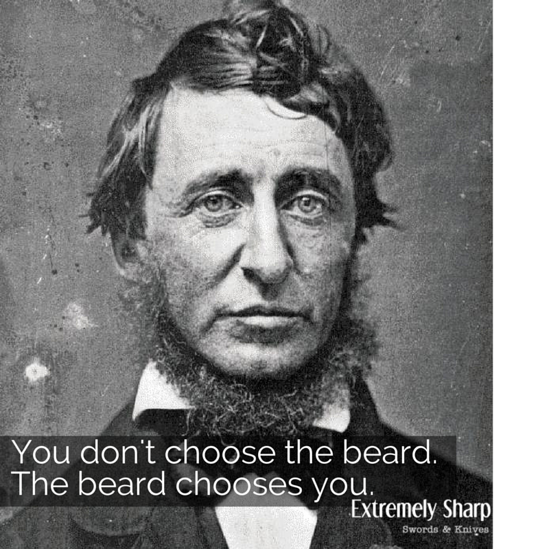 Beard truth from extremely-sharp.com | the beard chooses you | humor facial hair MEME
