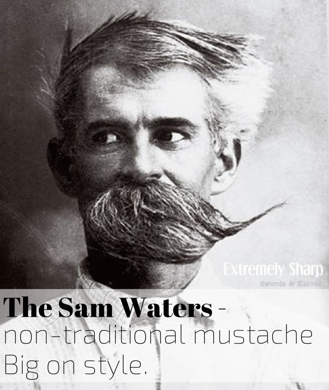 Beard humor from Extremely-Sharp.com | Sam Waters mustache | Shave Razor |